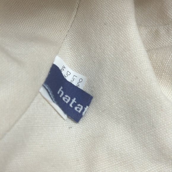 HATATTACK Floppy Striped Hat With Patches One Size - Picture 4 of 6